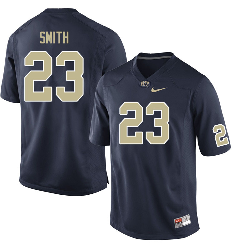 Men #23 Leslie Smith Pitt Panthers College Football Jerseys Sale-Navy